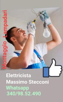 Elettricista montaggio lampadario 20 euro Roma