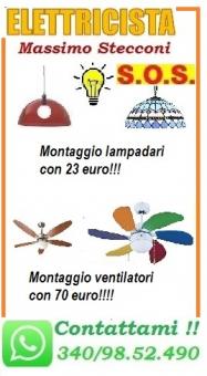 Lampadario o ventilatore a soffitto 23 euro Roma