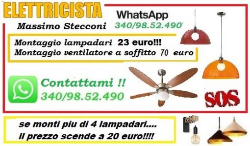 Lampadario o ventilatore a soffitto 23 euro Roma