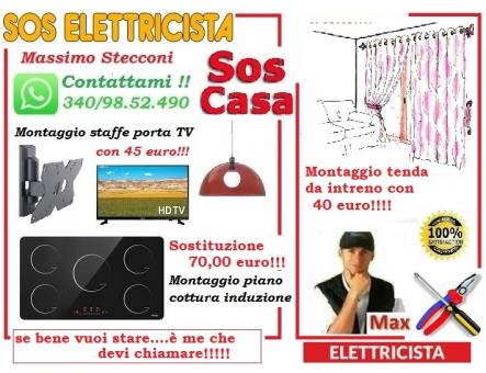 Elettricista servizio lampadario Monteverde Roma