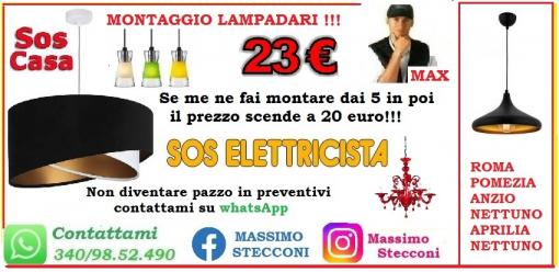 Lampadario plafoniera applique Roma 20 euro