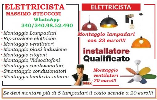 Elettricista lampadario Roma Talenti
